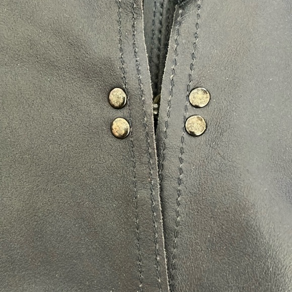 Bod Christensen Drape Collar Peplum Style Leather Jacket (Size 6) NWT - Picture 16 of 16